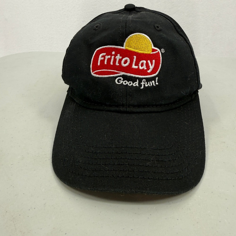 Frito Lay Baseball Cap Unisex OSFA Black Embroidered Logo Good Fun Dad Hat
